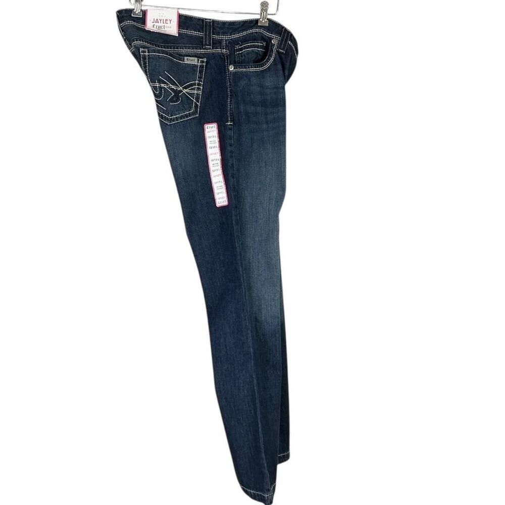 Cruel Bootcut Jeans Women 32/13 Long Blue Cotton Dark Rodeo Cowgirl Show NEW - Picture 4 of 9